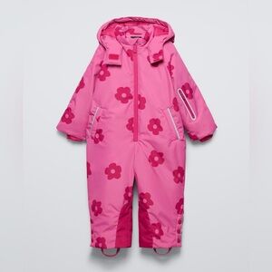 NWT Zara ski collection water repellent ski snow suit